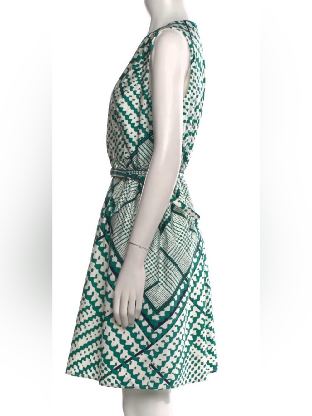 Silk Oscar de la Renta Dress Size 12 - Picture 4 of 10